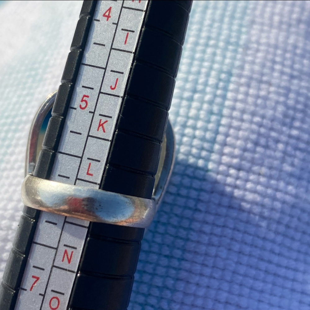 Blue Botswana Agate Teardrop Gemstone Ring. - image 7